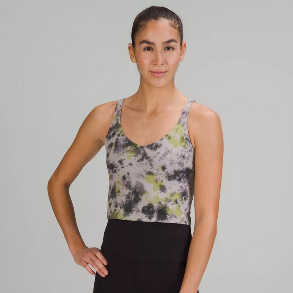Lululemon Align Tank Top Size 6 - Tie Dye Mauve Grey Multi